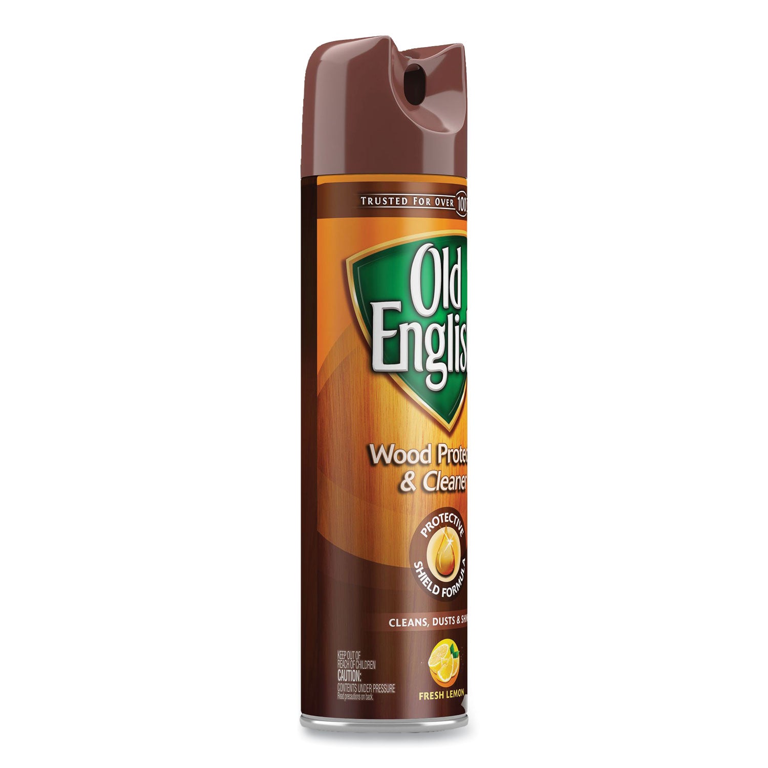 Old English Furniture Polish, Aerosol, Lemon Scent, 12.5 oz, Brown, 12/Carton