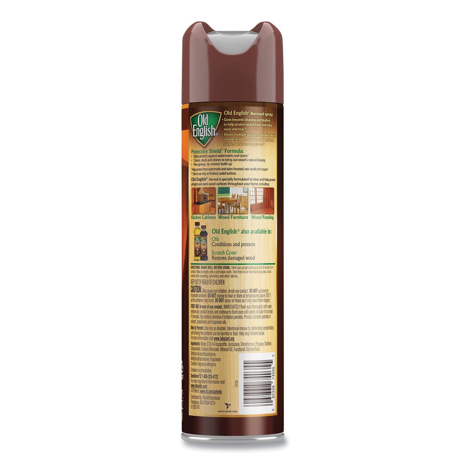 Furniture Polish, Fresh Lemon Scent, 12.5 Oz Aerosol Spray