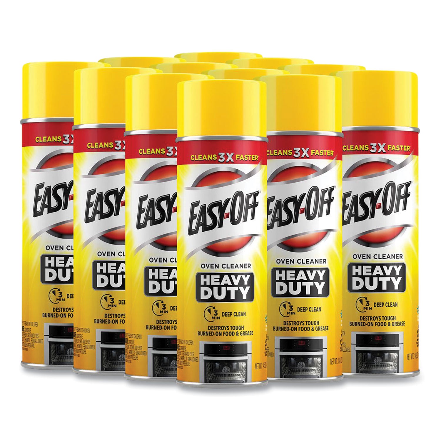 Heavy Duty Oven Cleaner, Fresh Scent, Foam, 14.5 Oz Aerosol Spray, 12/carton