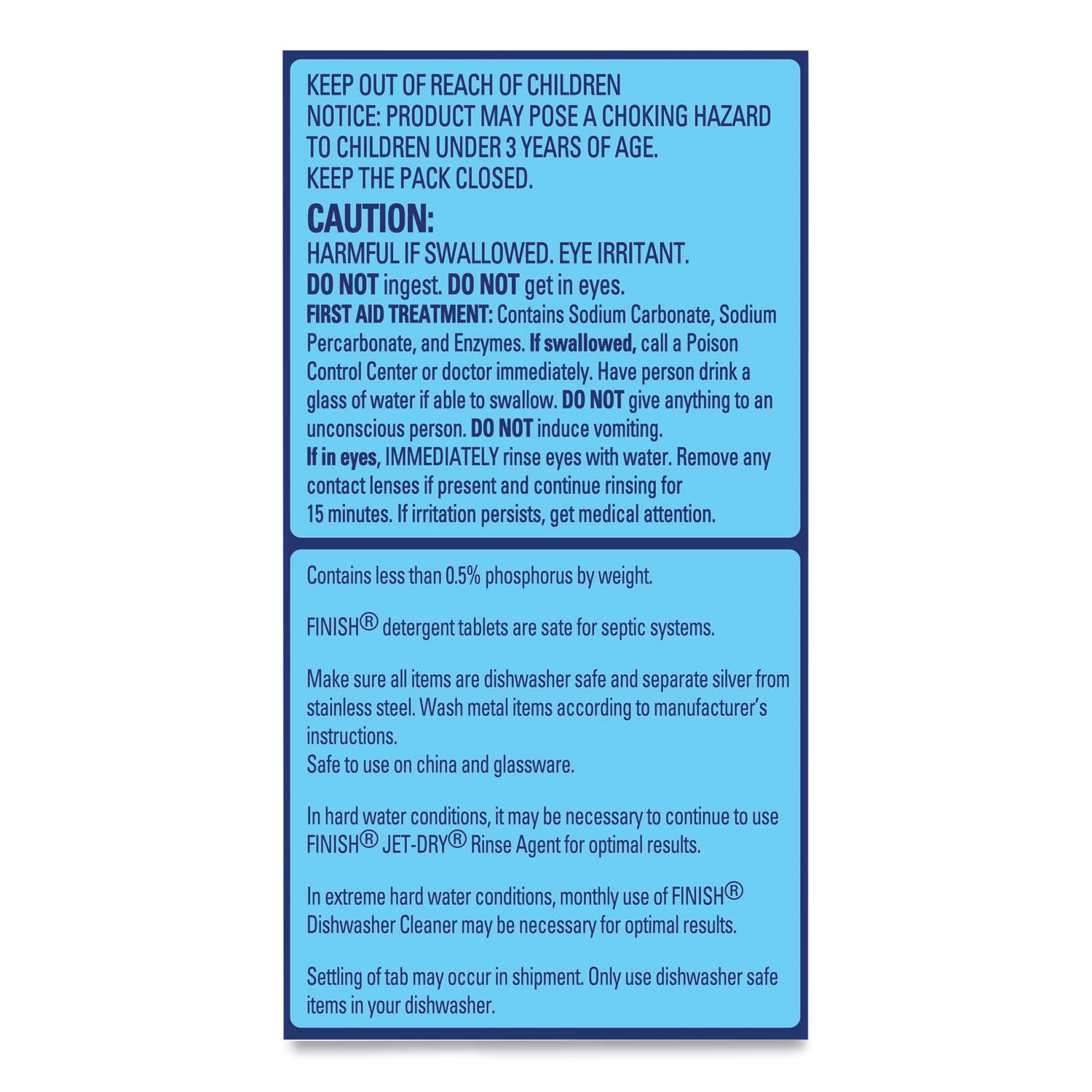 Finish Powerball Dishwasher Tabs - Fresh Scent - Chlorine-free, Easy to Use - Multi - 94 / Box