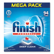 Finish Powerball Dishwasher Tabs - Fresh Scent - Chlorine-free, Easy to Use - Multi - 94 / Box