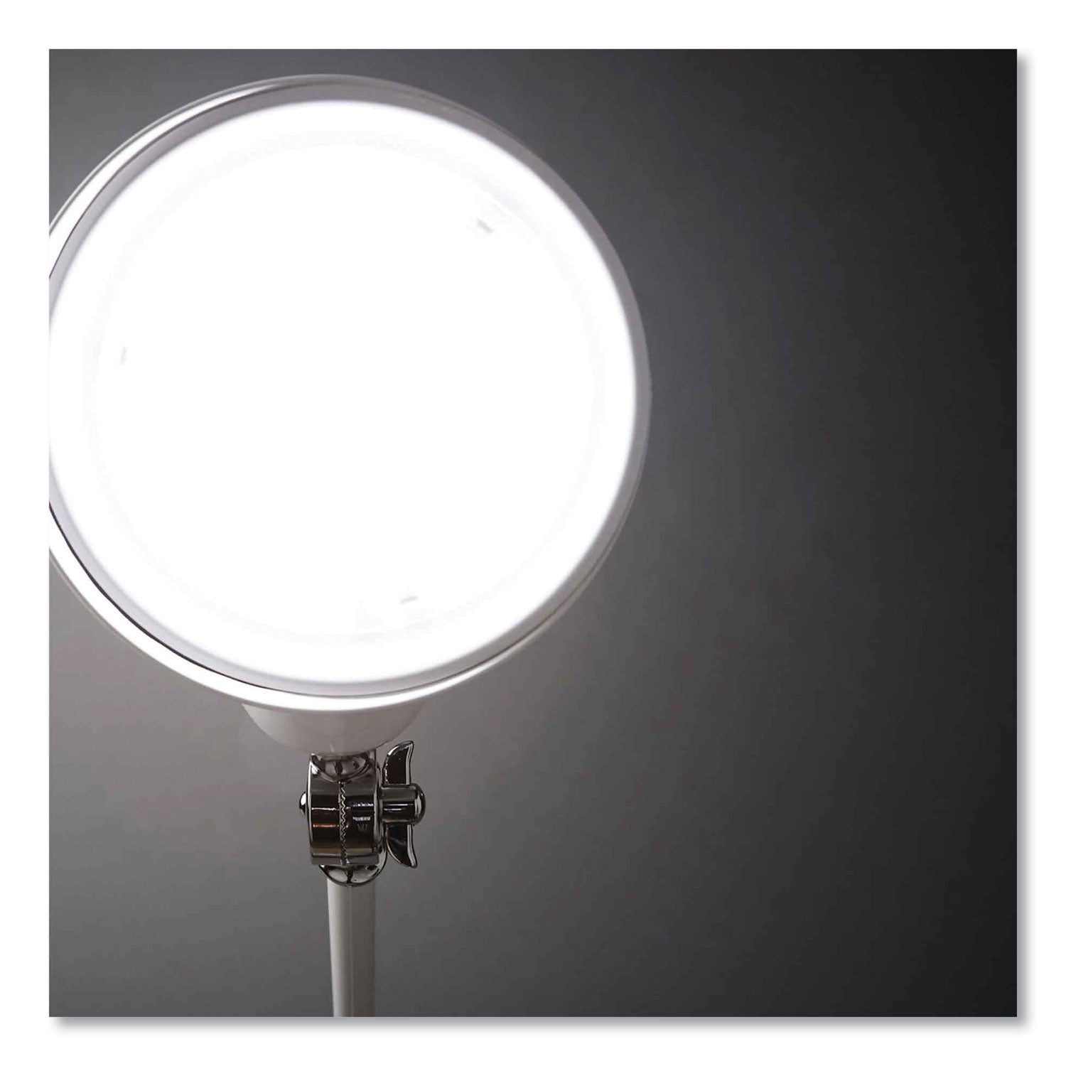 15.5" Height x 6" Width - LED Bulb - USB Charging, Adjustable Brightness, Touch-activated, Adjustable Height, Adjustable Knob, ClearSun LED, Energy Saving - 400 lm Lumens - Metal - Desk Mountable - White - for Tablet, Phone, Smartphone, Desk