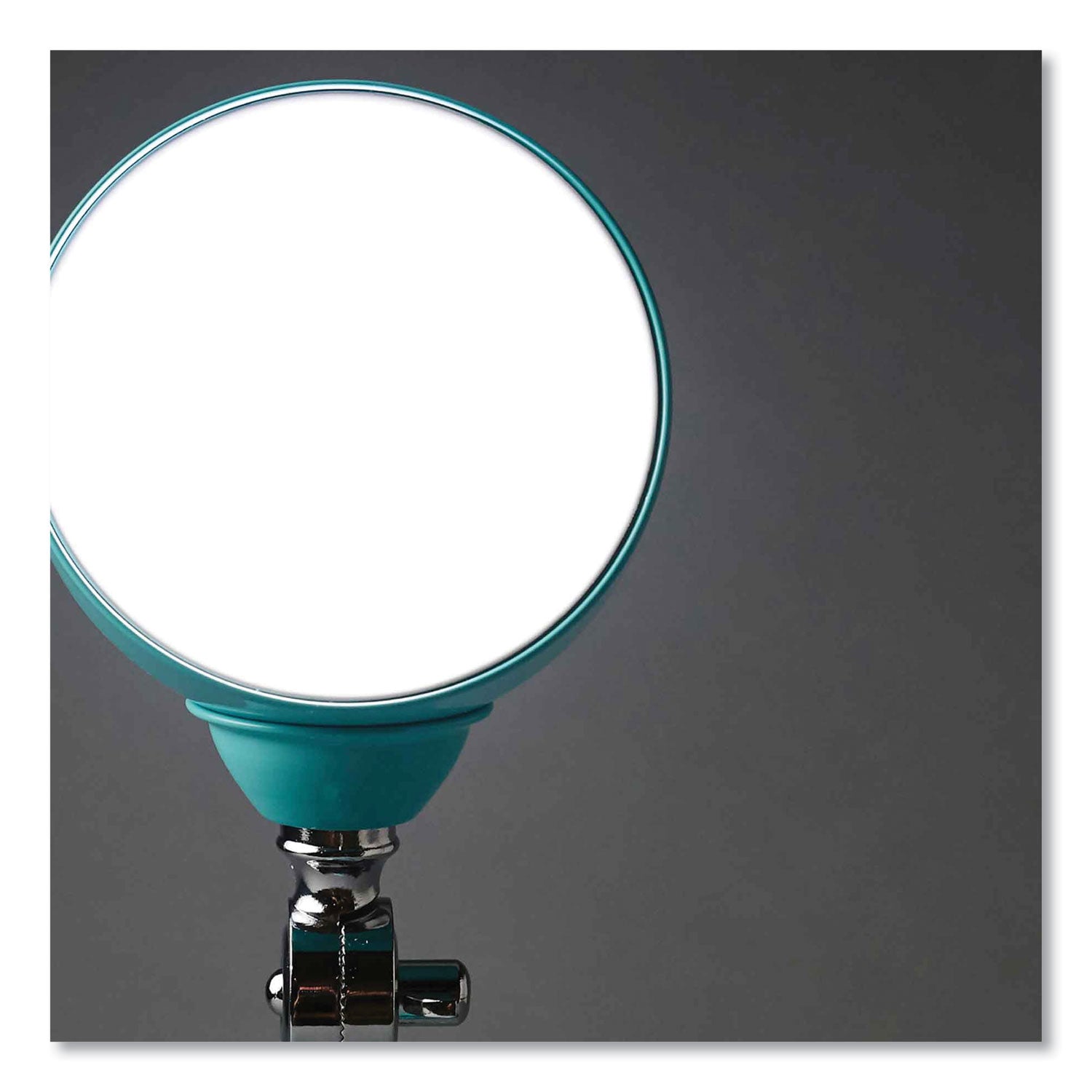 15.5" Height x 6" Width - LED Bulb - USB Charging, Adjustable Brightness, Touch-activated, Adjustable Height, Adjustable Knob, ClearSun LED, Energy Saving - 400 lm Lumens - Metal - Desk Mountable - Blue, Turquoise - for Tablet, Phone, Desk