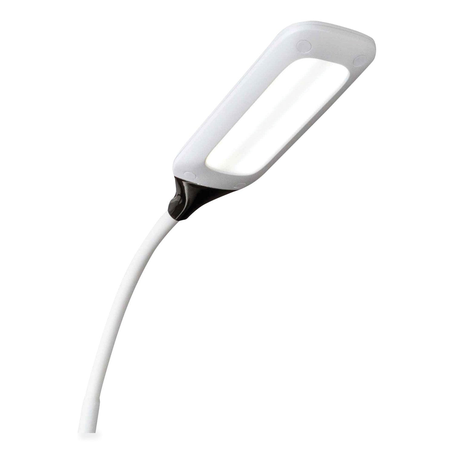 11.8" Height x 4" Width - LED Bulb - USB Charging, Flexible Neck, Sanitizing - Desk Mountable - White - for Furniture, Desk, Office, Home, Dorm