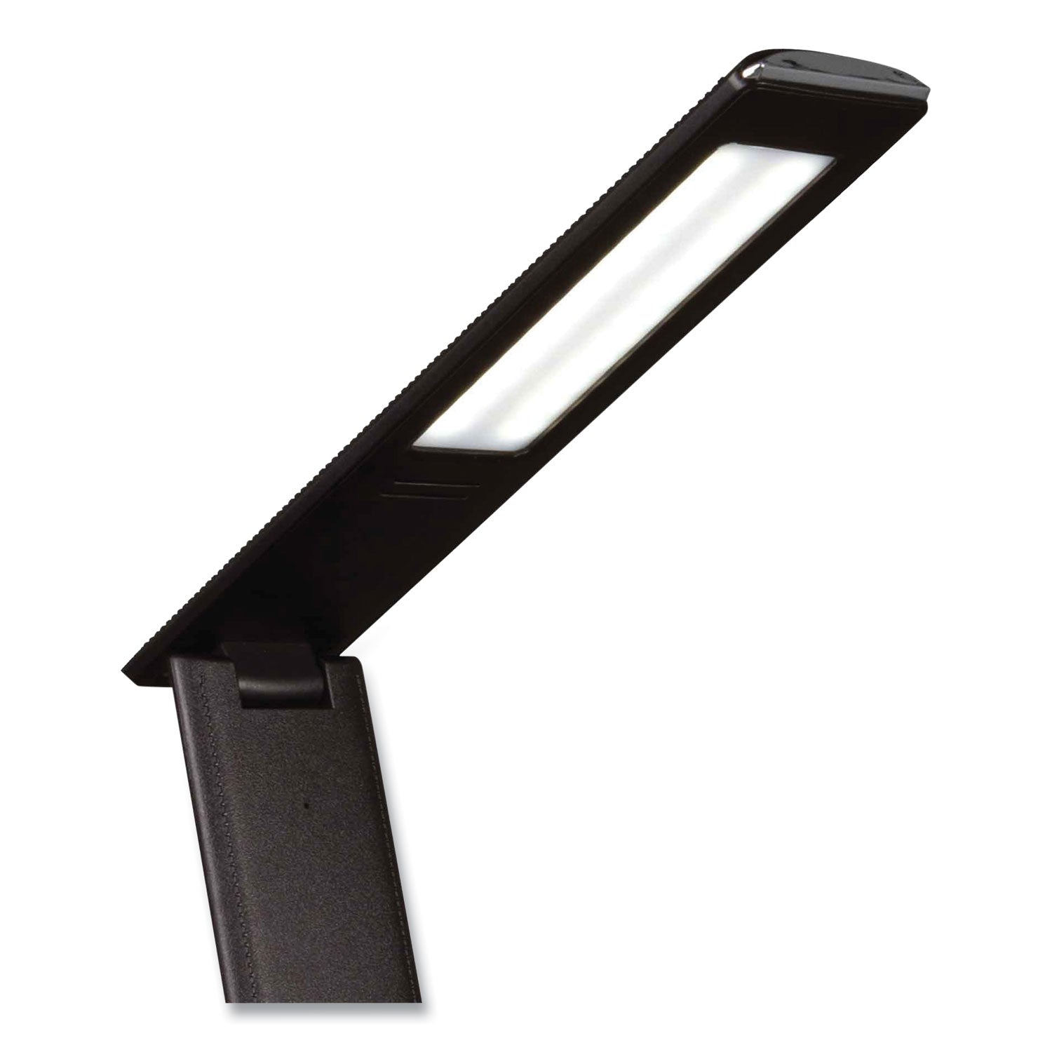 Wellness Series Rise LED Desk Lamp with Digital Display, 12" to 19" High, Black
