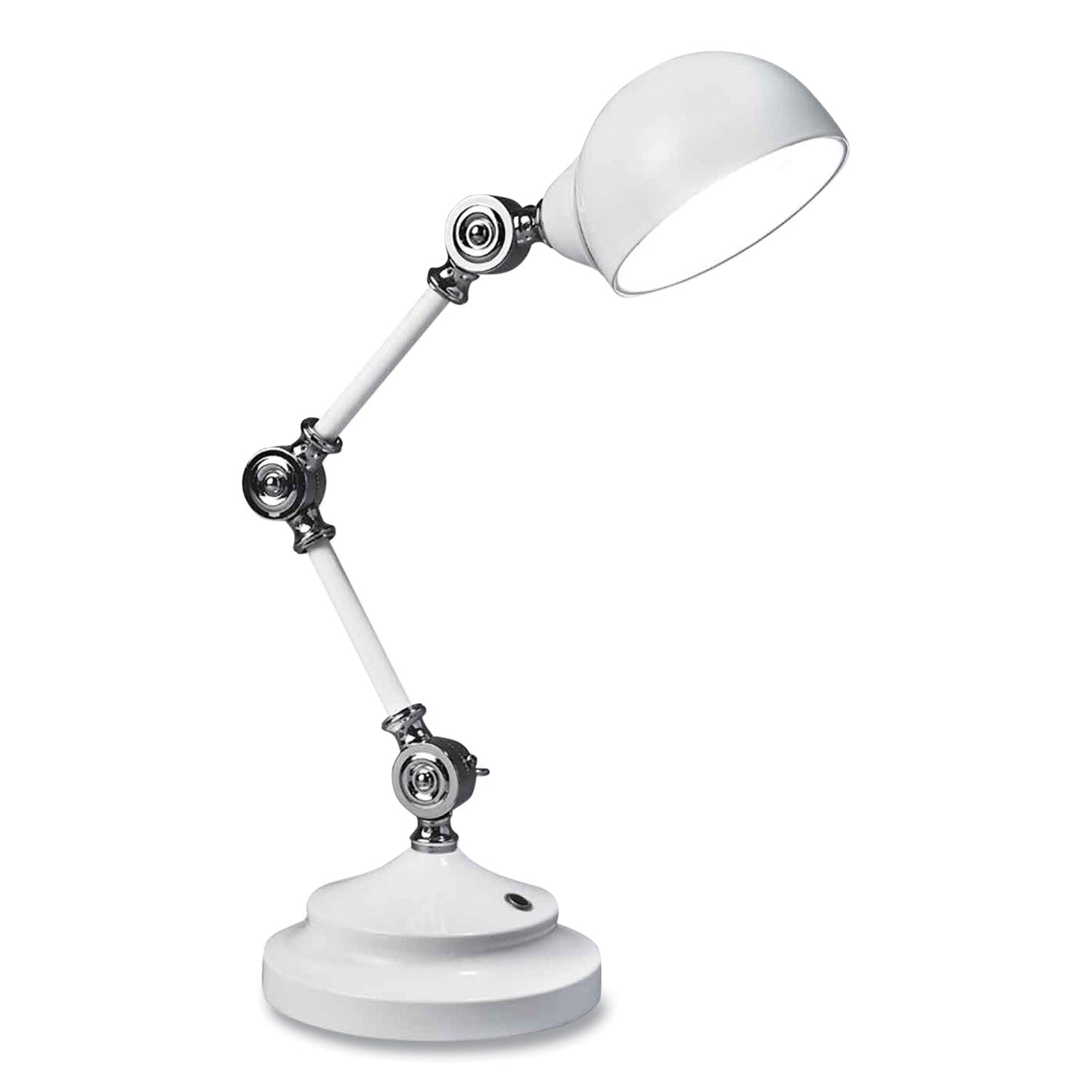 15.5" Height x 6" Width - LED Bulb - USB Charging, Adjustable Brightness, Touch-activated, Adjustable Height, Adjustable Knob, ClearSun LED, Energy Saving - 400 lm Lumens - Metal - Desk Mountable - White - for Tablet, Phone, Smartphone, Desk