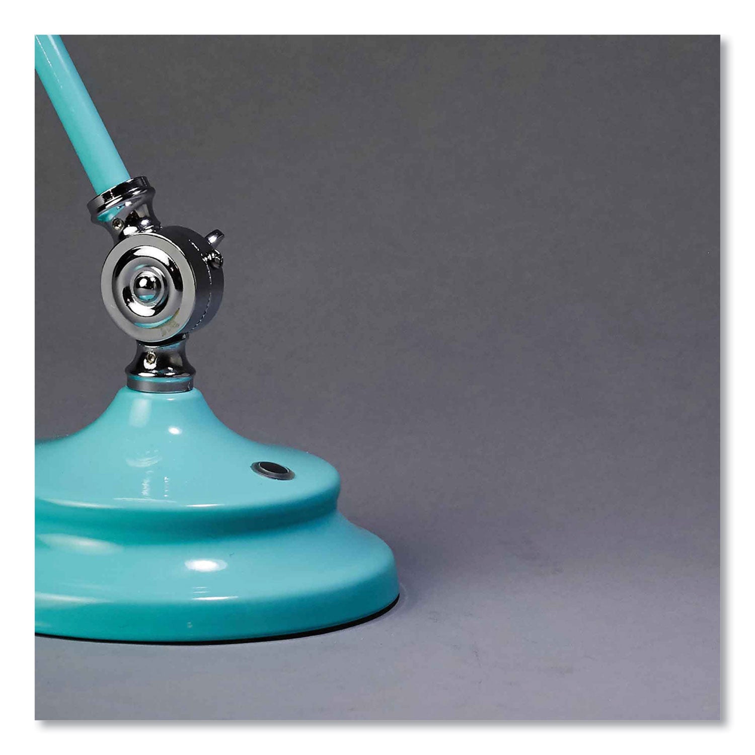 15.5" Height x 6" Width - LED Bulb - USB Charging, Adjustable Brightness, Touch-activated, Adjustable Height, Adjustable Knob, ClearSun LED, Energy Saving - 400 lm Lumens - Metal - Desk Mountable - Blue, Turquoise - for Tablet, Phone, Desk