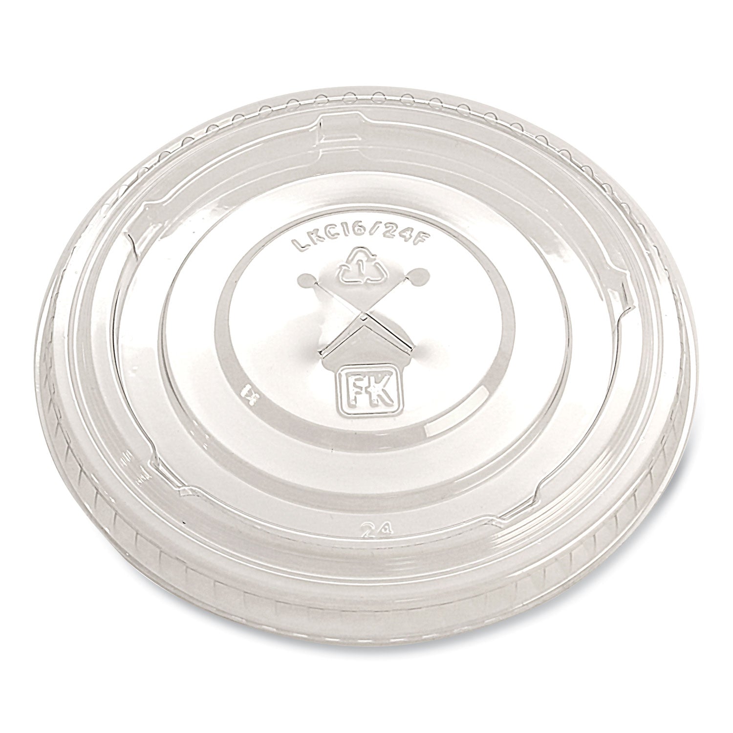 Greenware Cold Drink Lids, X-Slot, Fits 16 oz to 24 oz Cold Cups, Plastic, Clear, 1,000/Carton