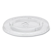 Cold Cup Lids, Fits 12 oz/14 oz/16 oz/20 oz Cold Cups, Plastic, Clear, 1,680/Carton