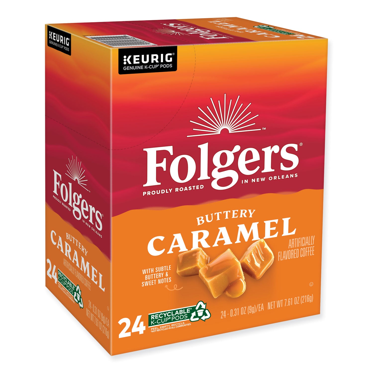 Buttery Caramel Coffee K-Cups, 24/Box