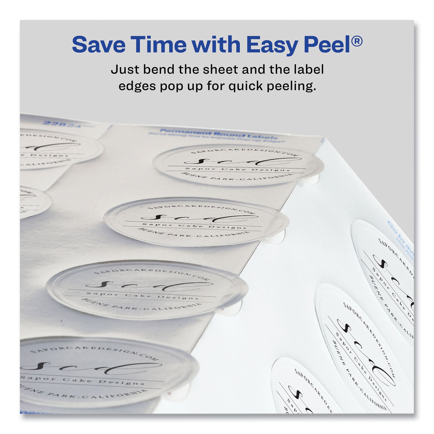 Round Labels, Inkjet Printers, 2" dia, Silver, 12/Sheet, 8 Sheets/Pack