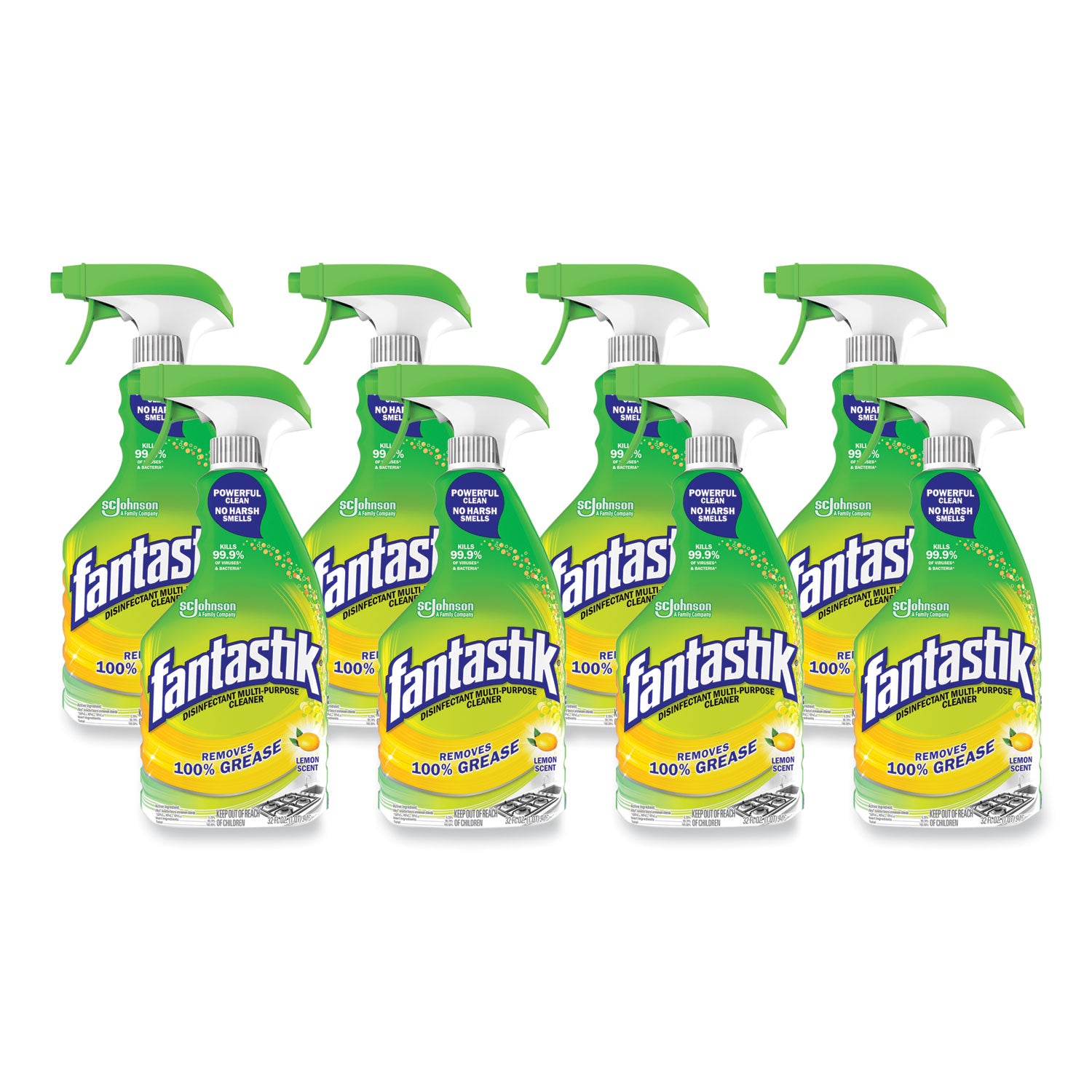 fantastik Disinfectant Multi-Purpose Cleaner, Lemon Scent, Spray, 32 fl oz, 1 Each