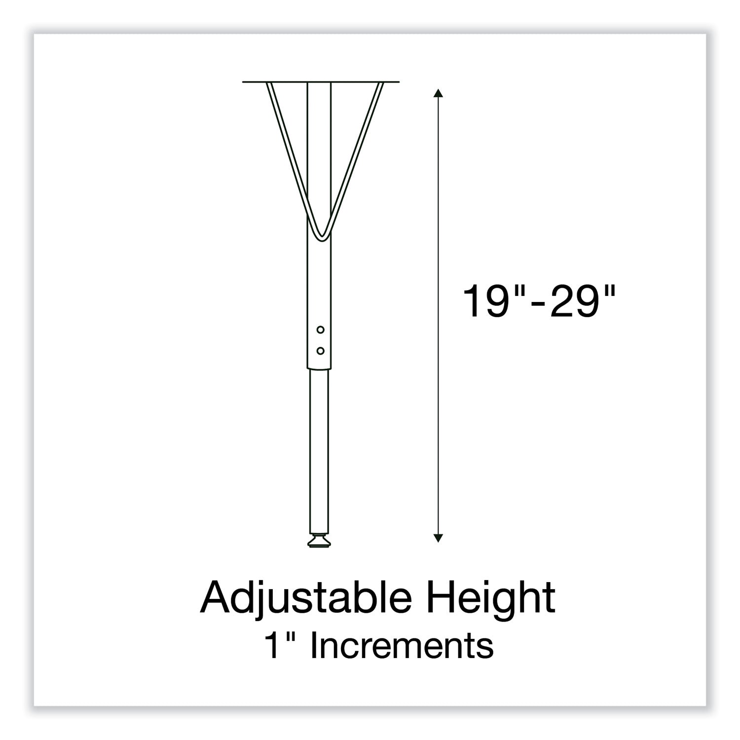 Adjustable Activity Tables, Kidney Shaped, 72" x 48" x 19" to 29", Gray Top, Black Legs, 4/Pallet