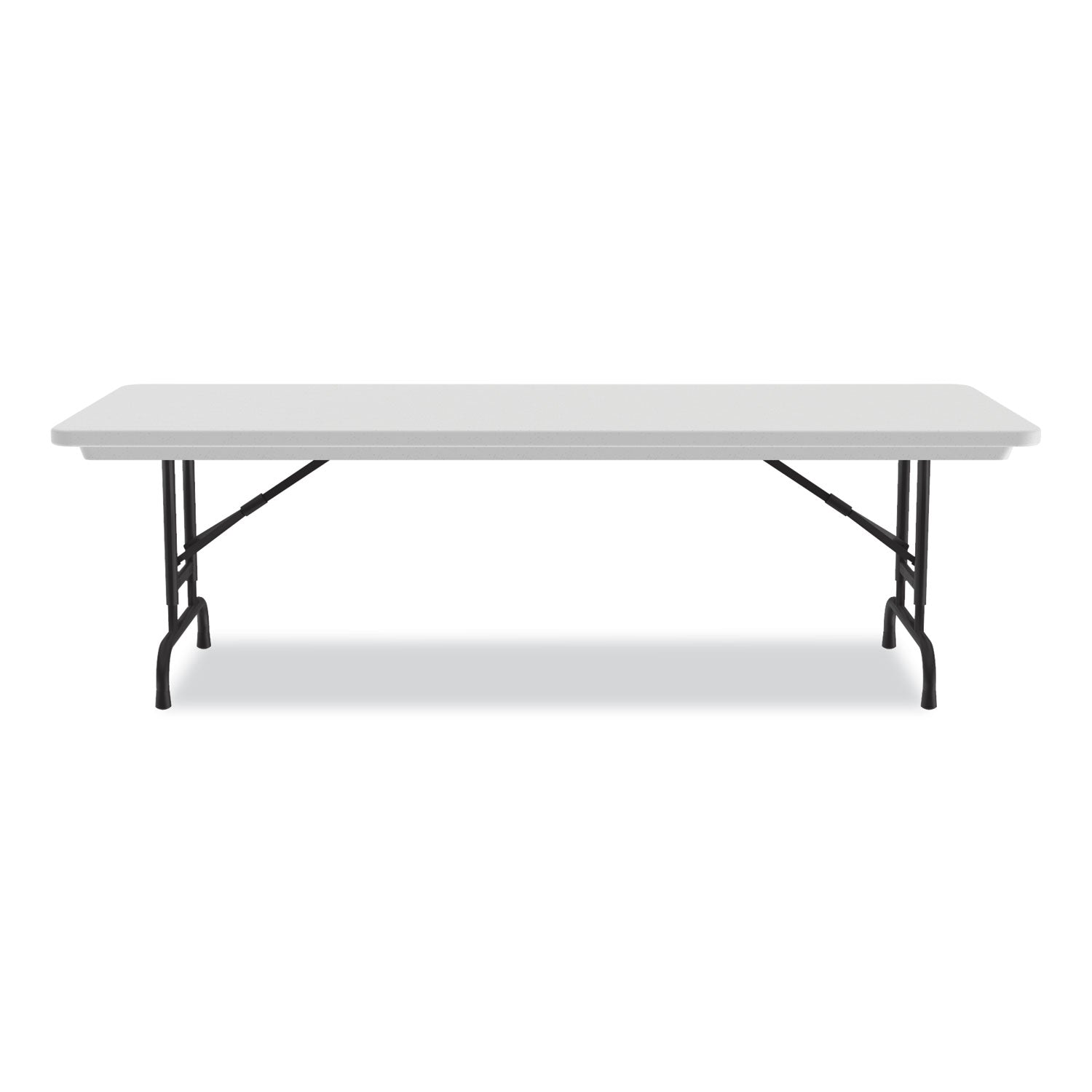 Adjustable Folding Tables, Rectangular, 96" x 30" x 22" to 32", Gray Granite Top, Black Legs, 4/Pallet