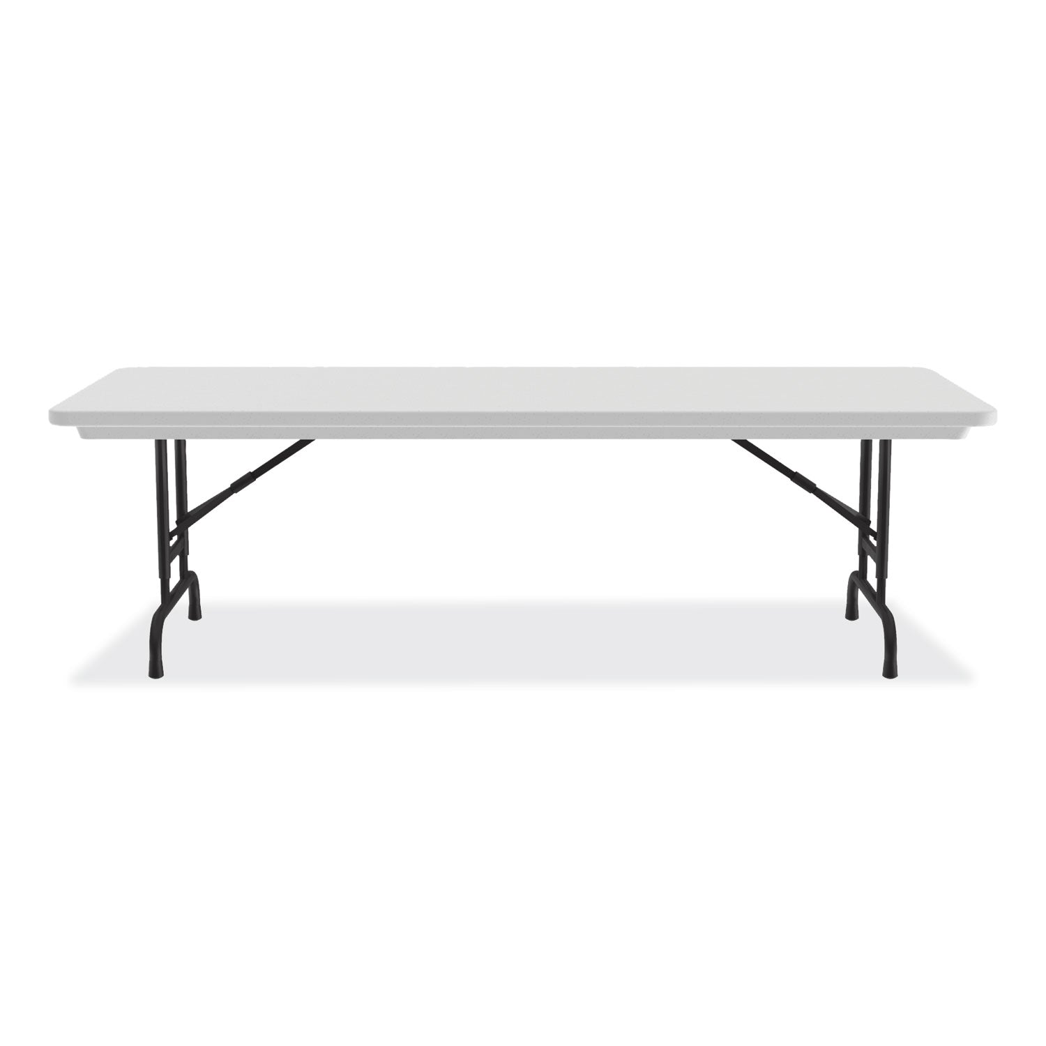 Adjustable Folding Tables, Rectangular, 60" x 30" x 22" to 32", Gray Granite Top, Black Legs, 4/Pallet