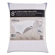 iGear™ Fabric Table Cover, White - 6'