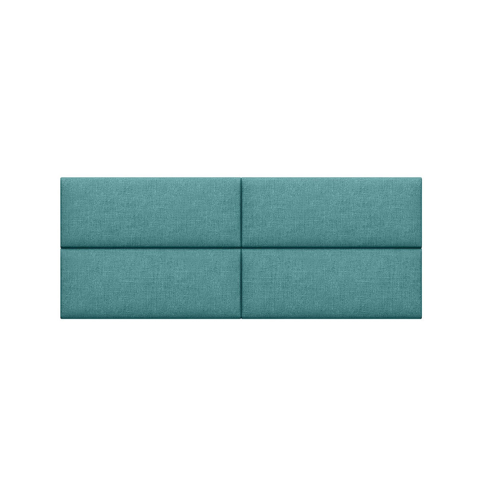 Jaxx Panelist Modern Padded Headboard – Set of 4 Wall Mounted Panels - Queen, Havana Brown Microvelvet
