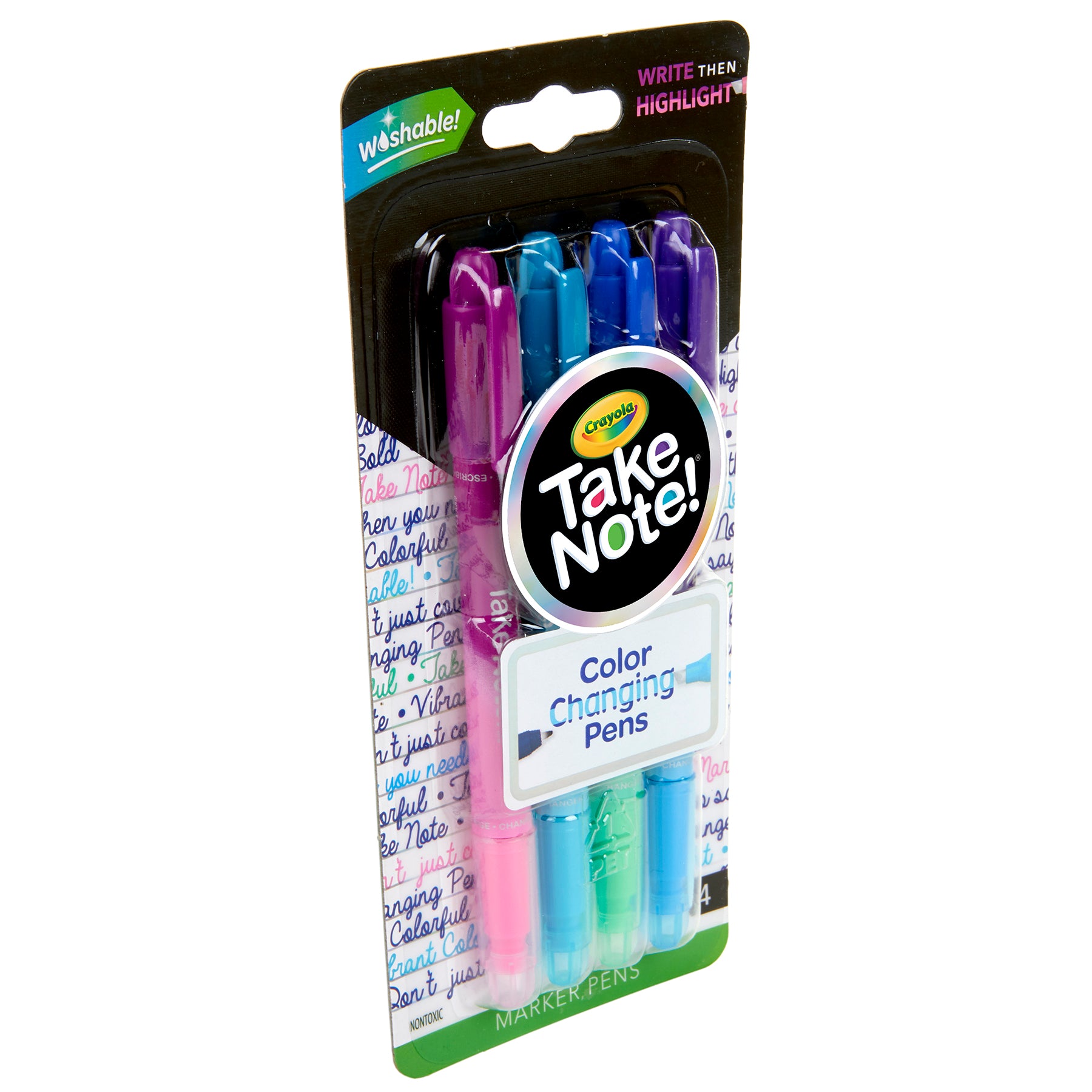 Take Note! Dual Ended Color Changing Pens, 4 Count