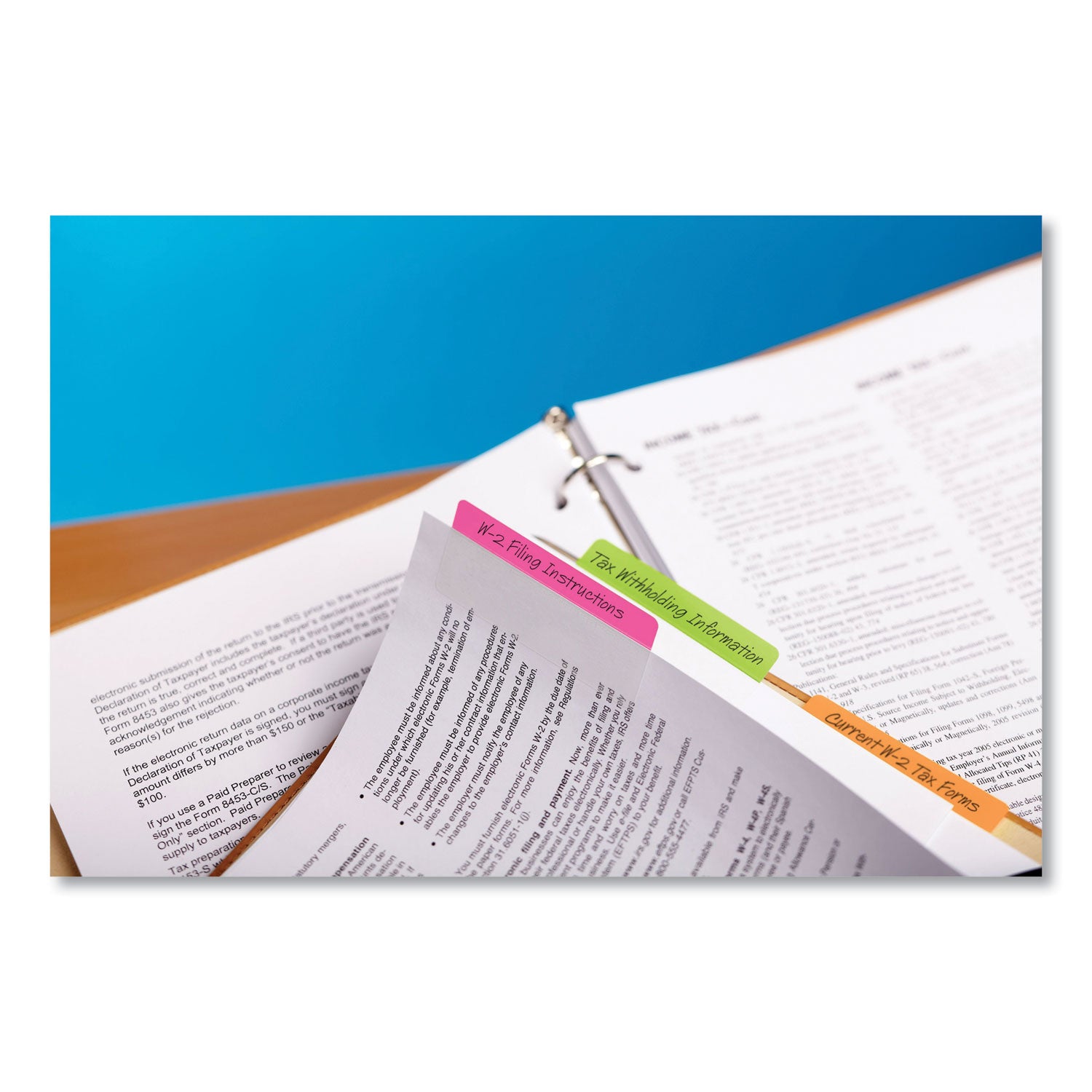Post-it&reg; Filing Tabs - Write-on Tab(s) - 1.50" Tab Height x 2" Tab Width - Purple, Blue, White, Pink Tab(s) - Reusable, Repositionable, Durable, Wear Resistant, Tear Resistant - 24 / Pack
