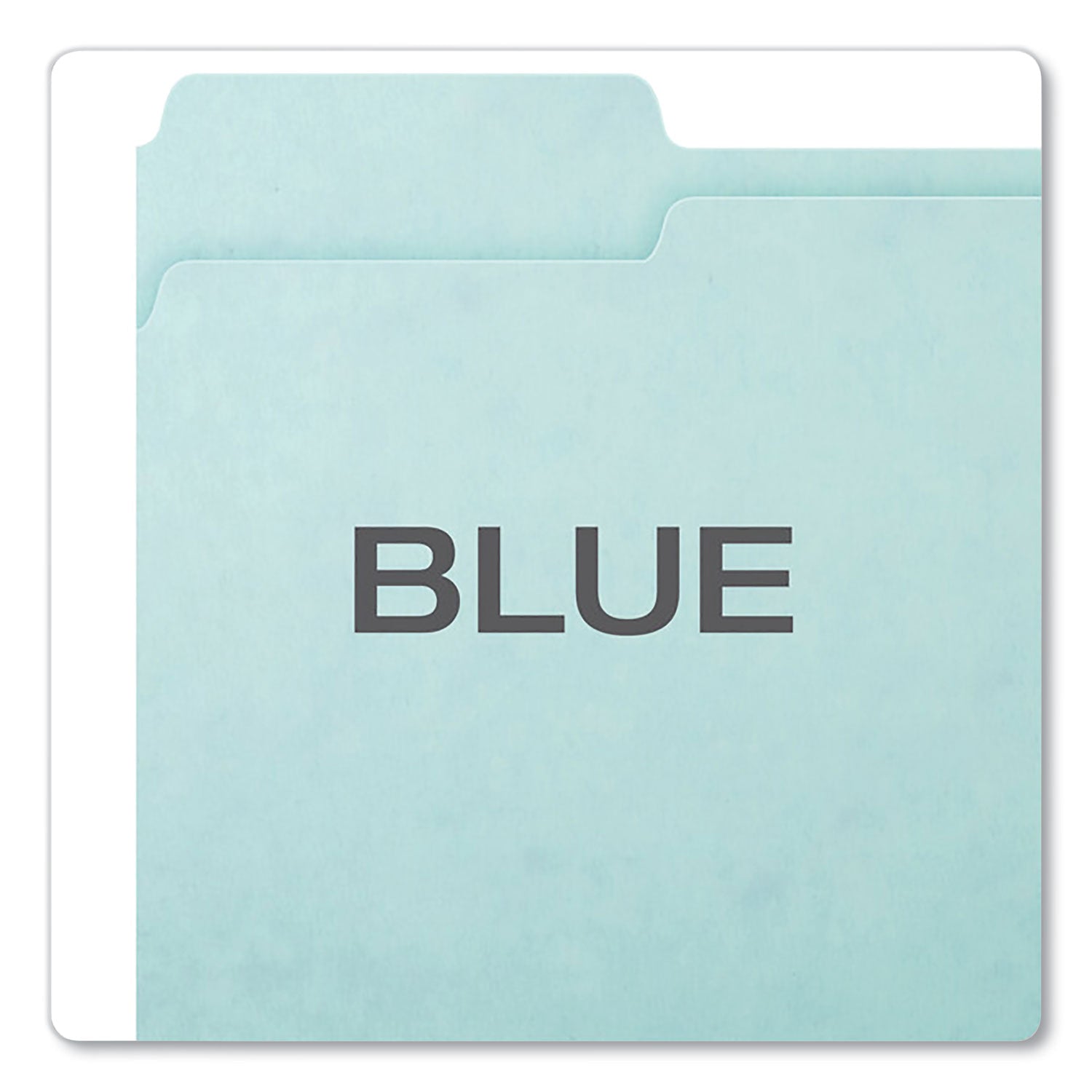 Pendaflex 1/3 Tab Cut Letter Recycled Top Tab File Folder - 8 1/2" x 11" - 1" Expansion - Top Tab Location - Assorted Tab Position - 25 pt. - Pressboard, Tyvek - Blue - Reinforced Gusset, Heavy Duty - 60% Recycled - 25 / Box
