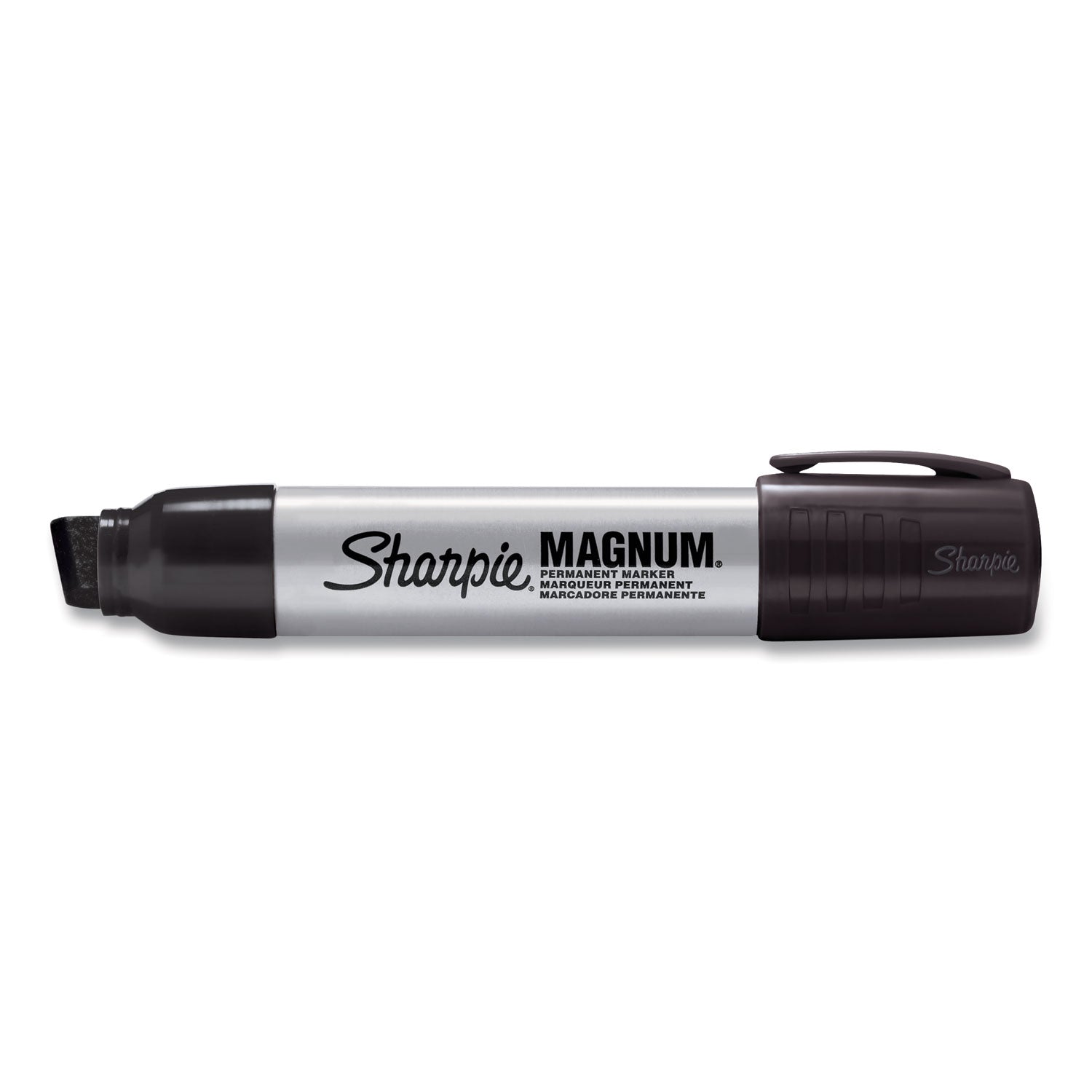 Sharpie Magnum Permanent Marker, Bold Chisel Tip, Extra Wide, Black Ink, Felt Tip, 1 Each