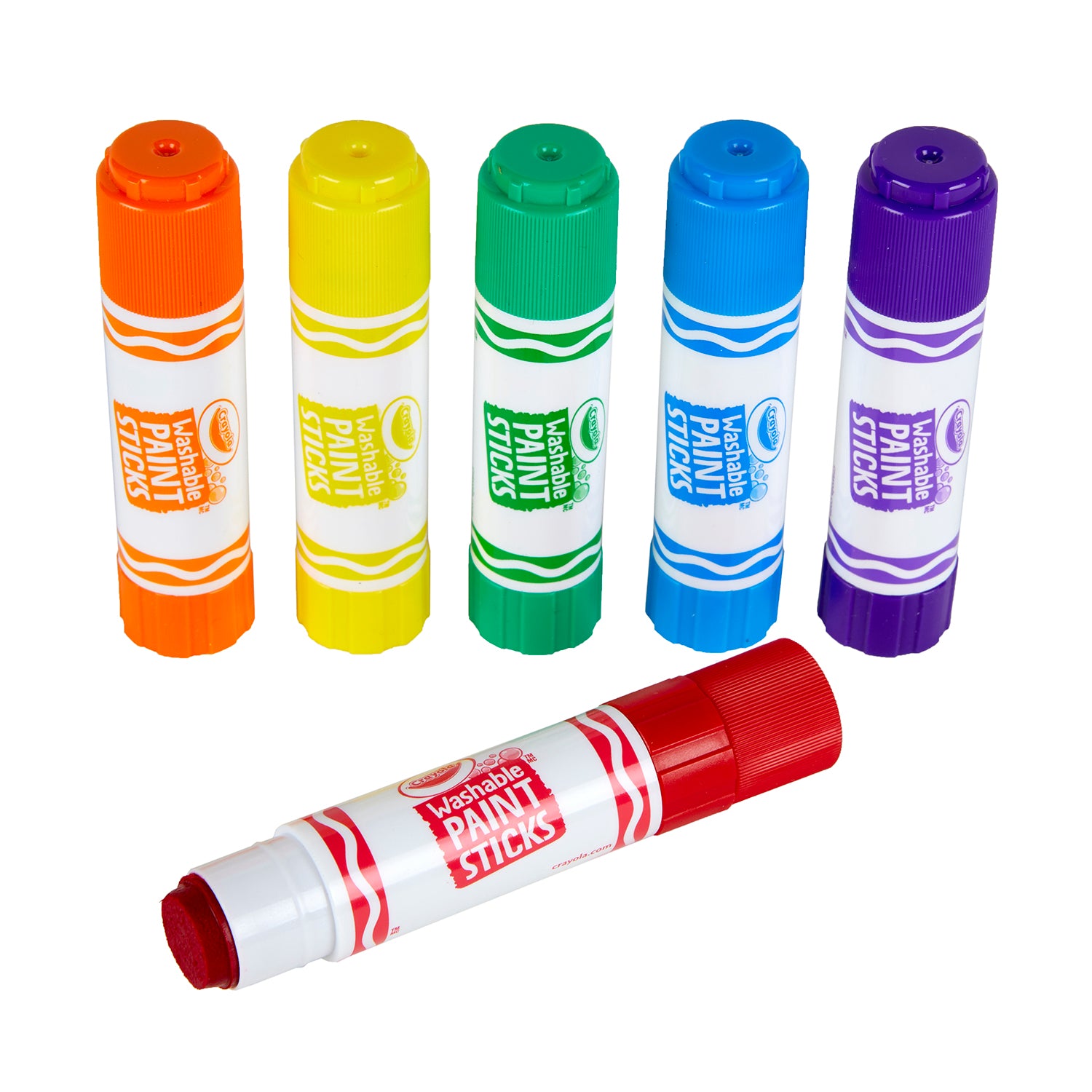 Washable Paint Sticks, 6 colors