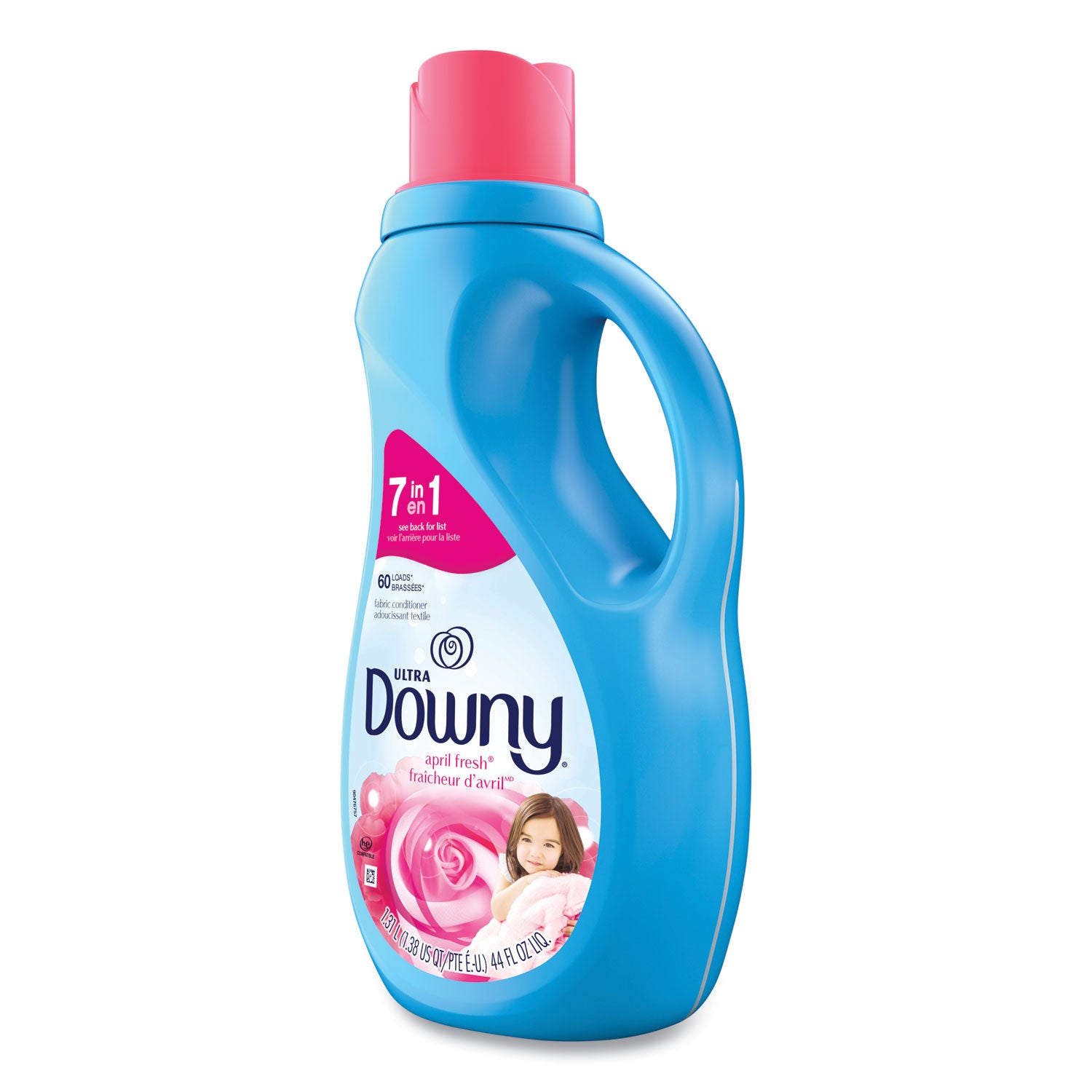 Downy Ultra Fabric Conditioner, April Fresh Scent, Anti-static, Easy to Use, Light Blue, 44 oz, 1 Bottle
