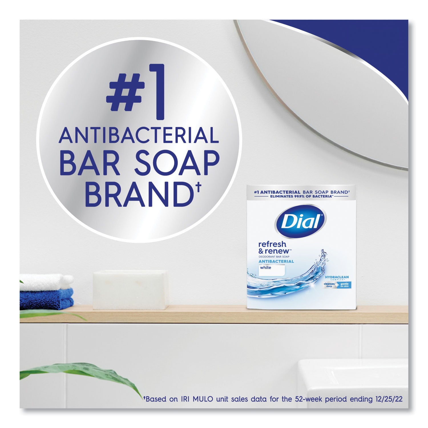 Deodorant Bar Soap, Iconic Dial Soap Scent, 4 oz, 36/Carton