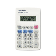 Auto Power Off, 3-Key Memory - 8 Digits - LCD - Battery Powered - 0.3" Height x 2.4" Width x 4.1" Depth - White - Plastic - 1 Each