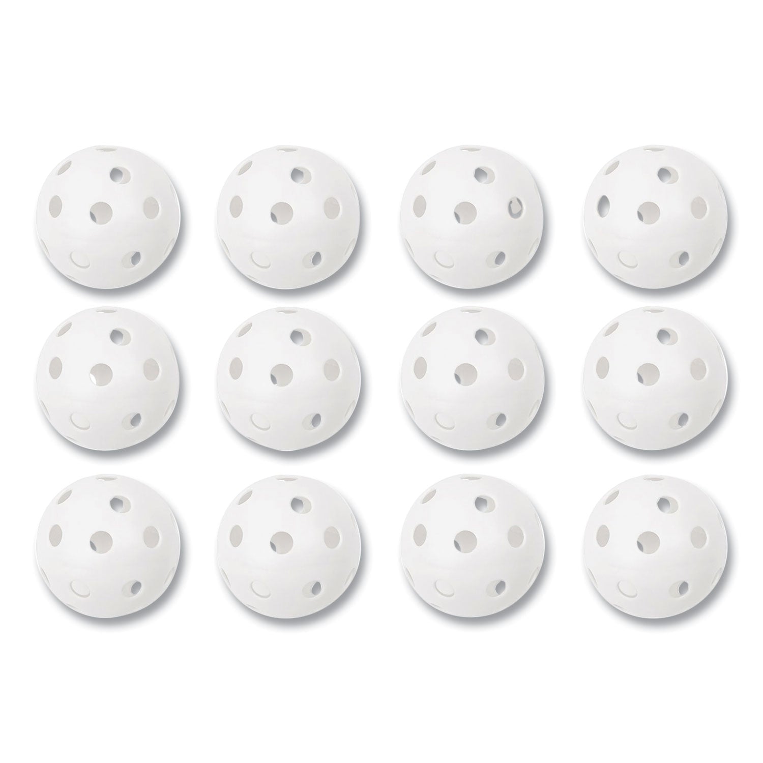 Plastic Baseballs, 9" Diameter, White, 12/set