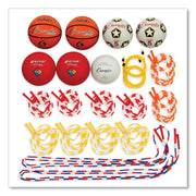 Physical Education Kit With 7 Balls, 14 Jump Ropes, Assorted Colors