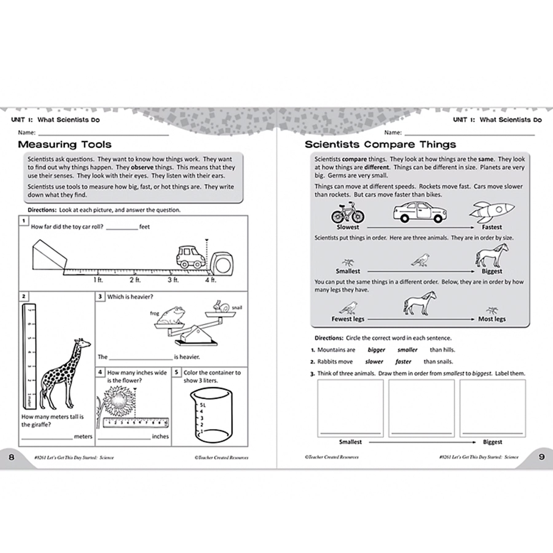 Let’s Get This Day Started: Science (Gr. 1)