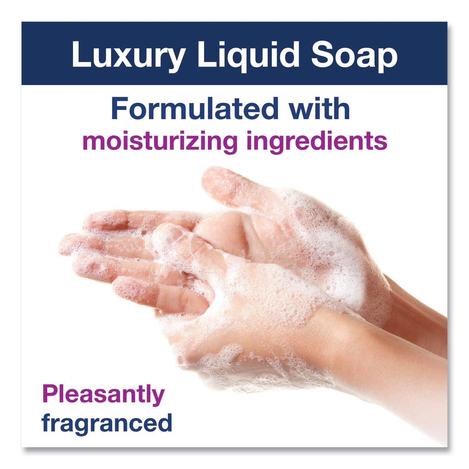Luxury Liquid Soap Refill, Soft Rose Scent, 1 L, 6/Carton