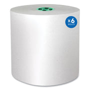 Pro Hard Roll Paper Towels with Absorbency Pockets, for Scott Pro Dispenser, Green Core Only, 1-Ply, 7.5" x 900 ft,6 Rolls/CT