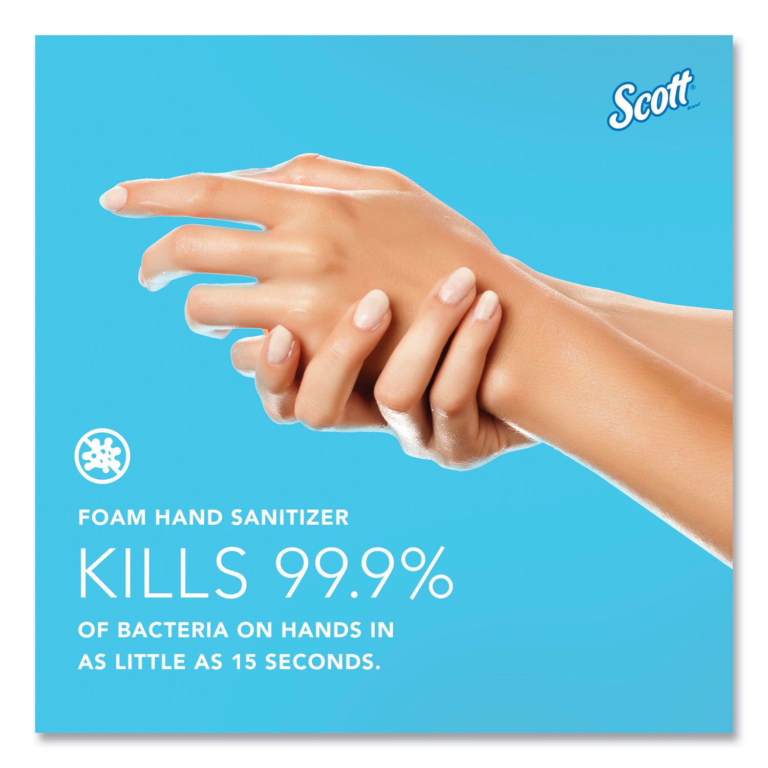 Scott Hand Sanitizer Foam Refill - 1.27 quart - Hand - Clear - 2 / Carton