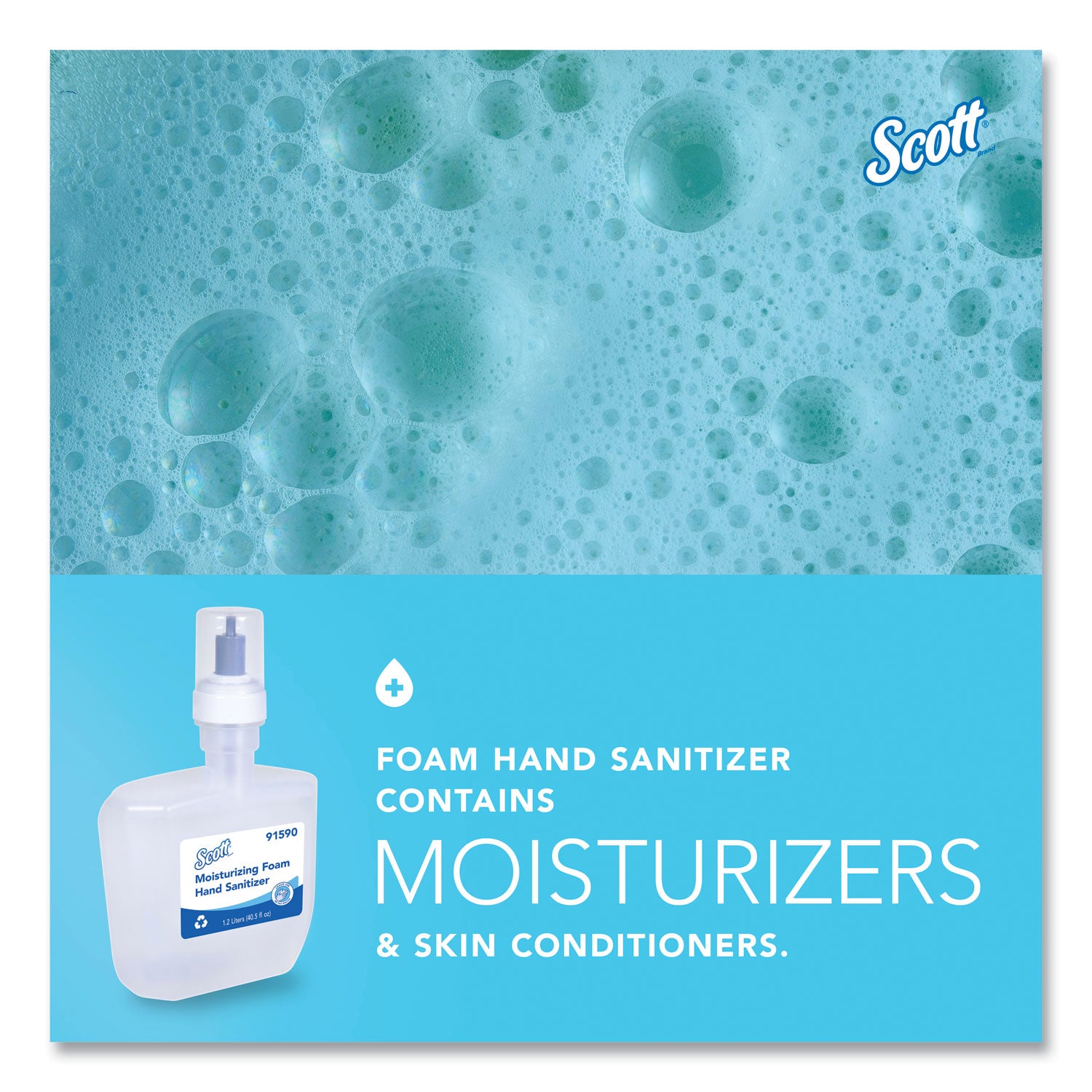 Scott Hand Sanitizer Foam Refill - 1.27 quart - Hand - Clear - 2 / Carton