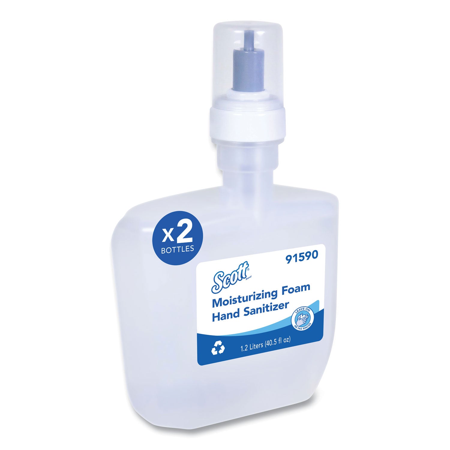 Scott Hand Sanitizer Foam Refill - 1.27 quart - Hand - Clear - 2 / Carton