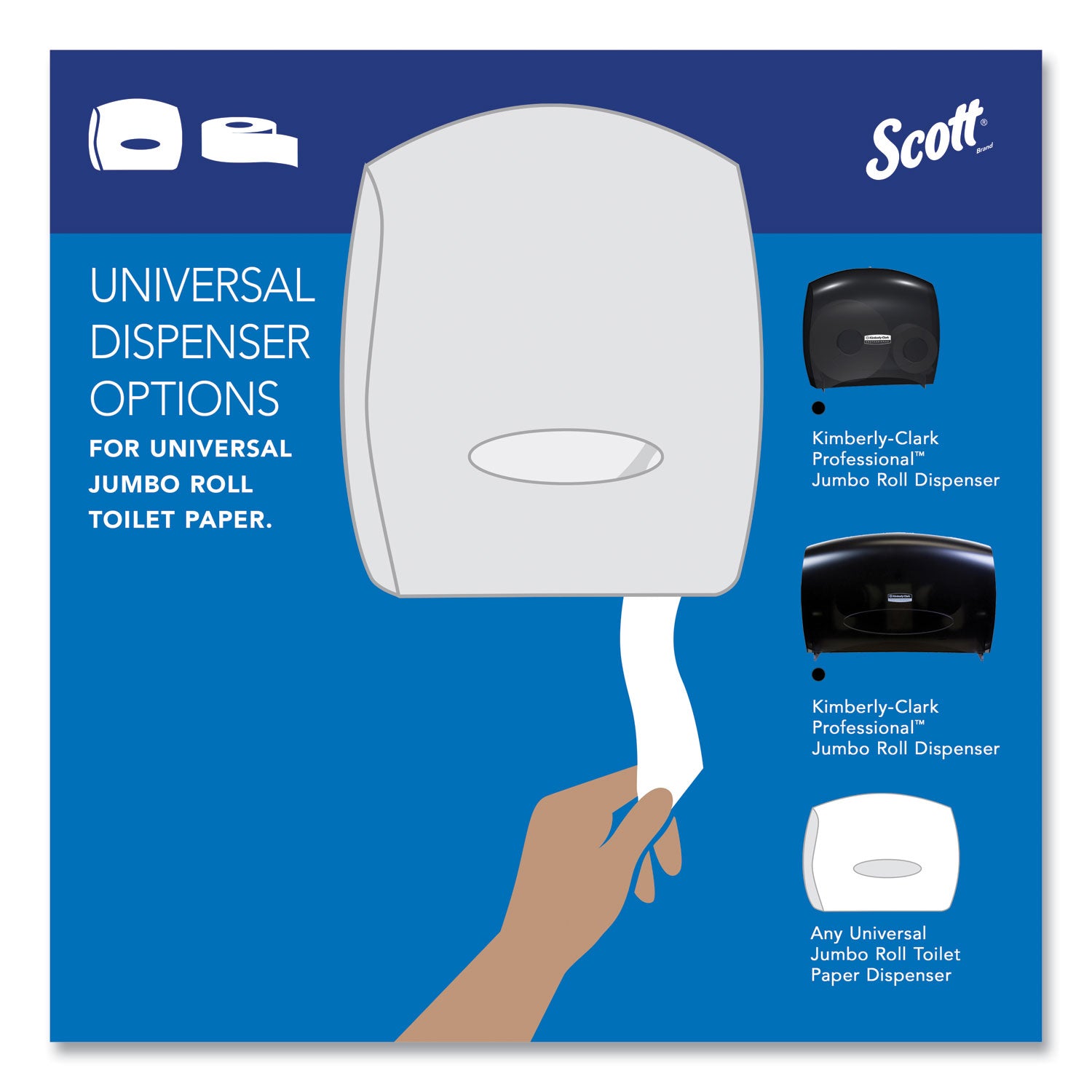 2 Ply - 3.55" Width x 1000 ft Length - White - Fiber - 12 / Carton