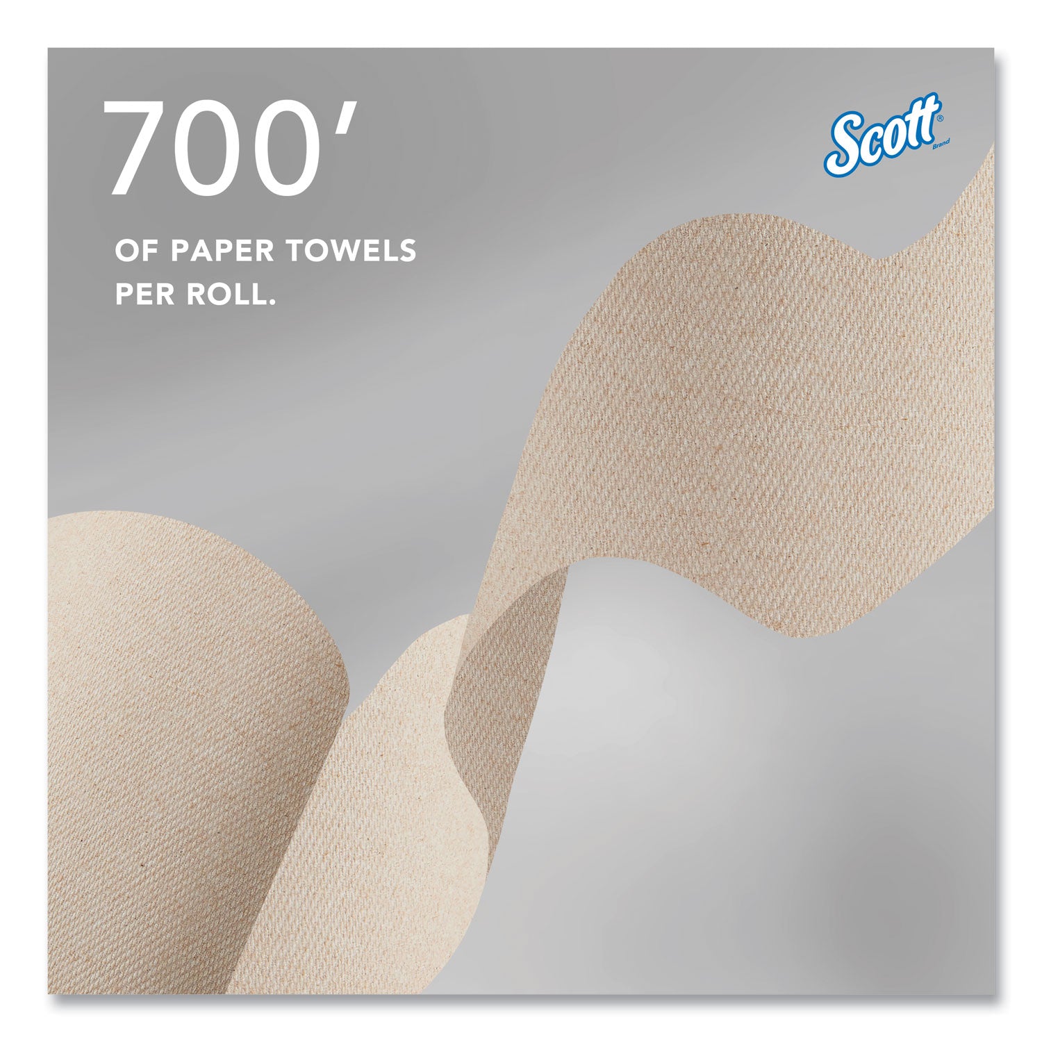 8" Width x 700 ft Length - 4200 Sheets - Brown - 6 / Carton