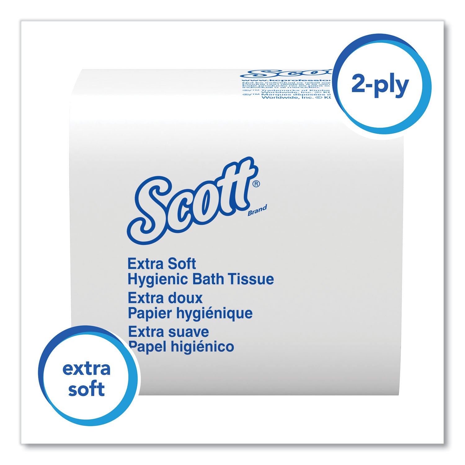 2 Ply - 4.50" Width x 8.30" Length - White - Fiber - 250/Pack - 36 / Carton