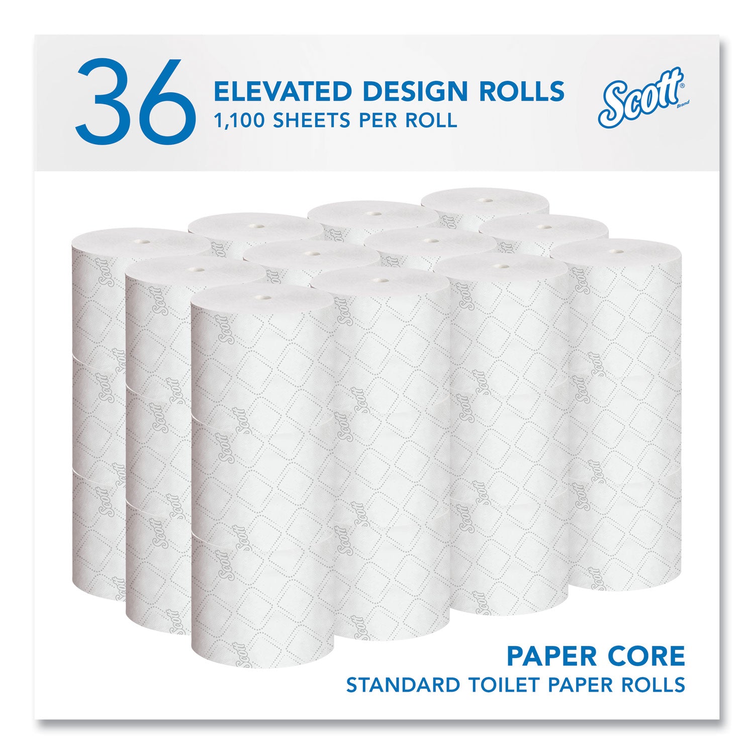 2 Ply - 4" Width x 3.70" Length - 1100 Sheets/Roll - White - 1 Carton