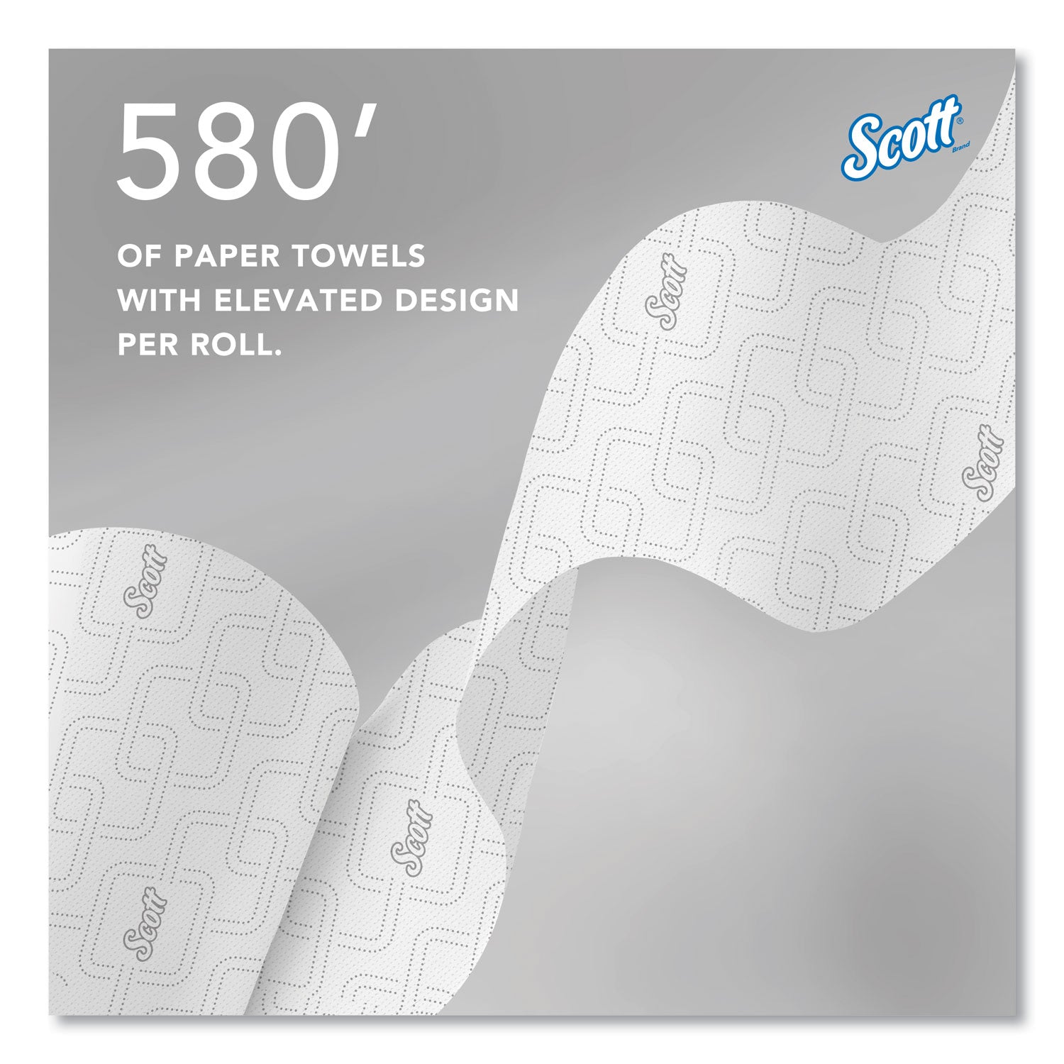 8" Width x 580 ft Length - White, Orange - Paper - 6 / Carton