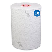 8" Width x 580 ft Length - White, Pink - Paper - 6 / Carton