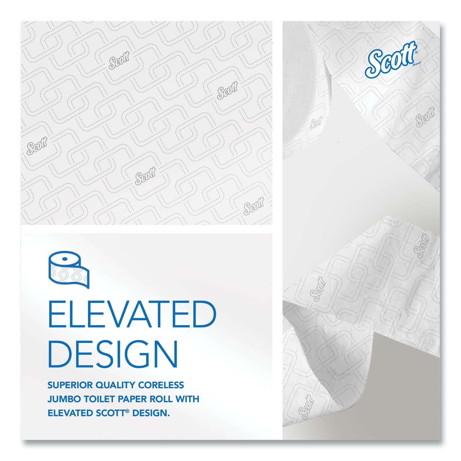 2 Ply - 3.78" Width x 1150 ft Length - White - Fiber - 12 / Carton