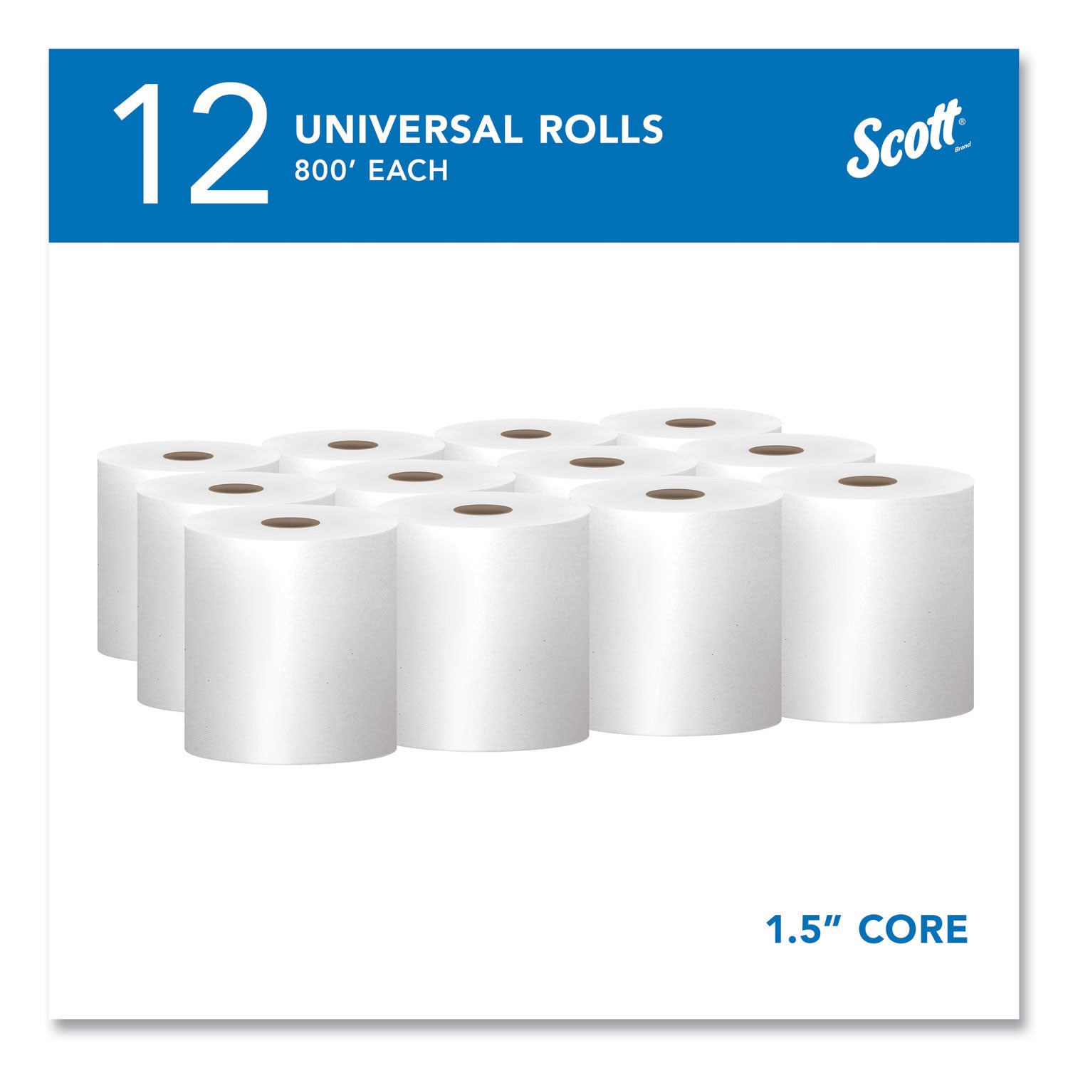 1 Ply - 8" Width x 800 ft Length - 7.87" Roll Diameter - White - 1 Carton