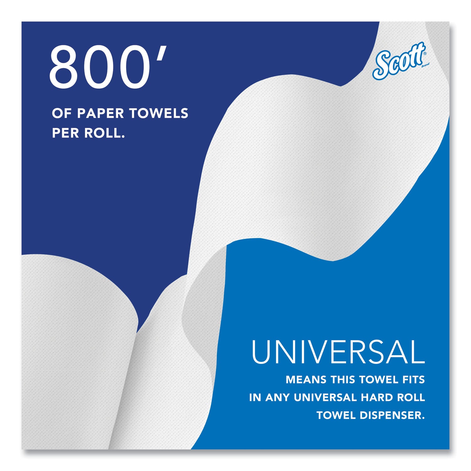 1 Ply - 8" Width x 800 ft Length - 7.87" Roll Diameter - White - 1 Carton