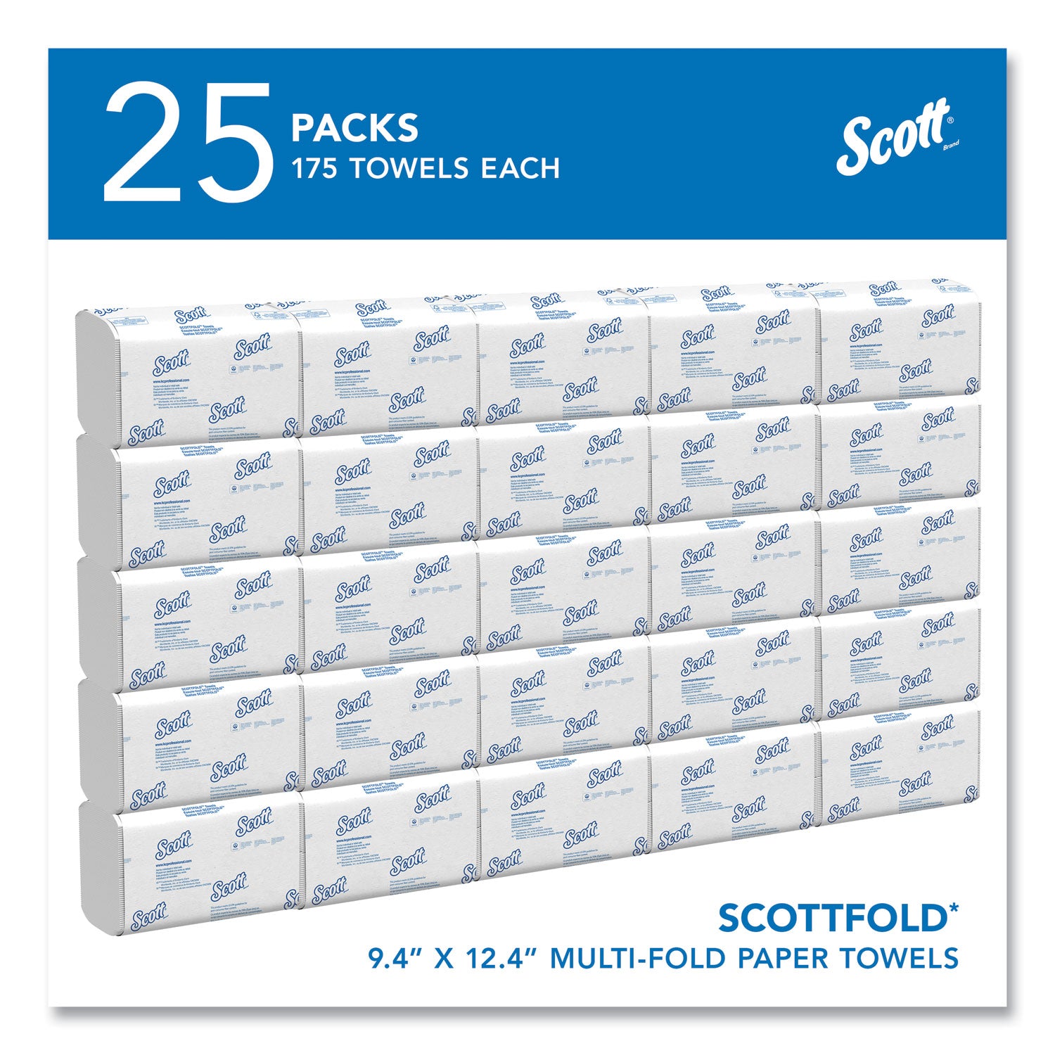 9.40" Width x 12.40" Length - White - Paper - 175/Pack - 25 / Carton