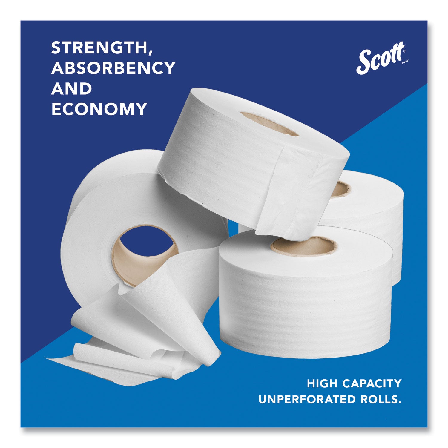Scott High-Capacity Jumbo Roll Toilet Paper - 2 Ply - 3.50" Width x 1000 ft Length - 9" Roll Diameter - White - Fiber - 1 Carton