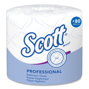 Scott Professional Standard Roll Toilet Paper, 2 Ply, 4" x 4", 550 Sheets per Roll, White, 1 Carton
