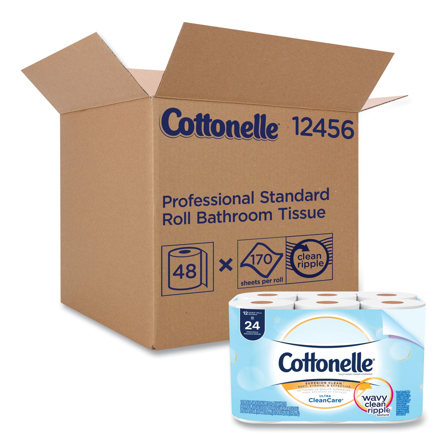 1 Ply - 4.20" Width x 4" Length - White - 12 Rolls Per Pack - 12 Pack - 4 / Carton